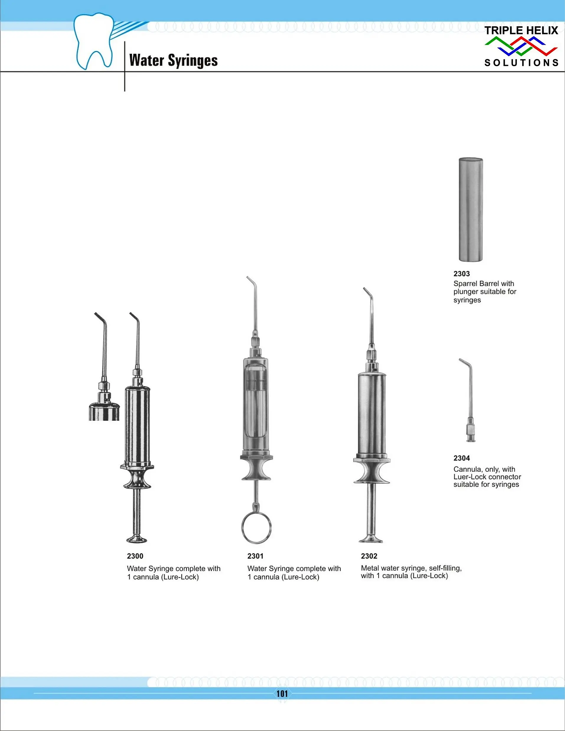 Water Syringes — page 101
