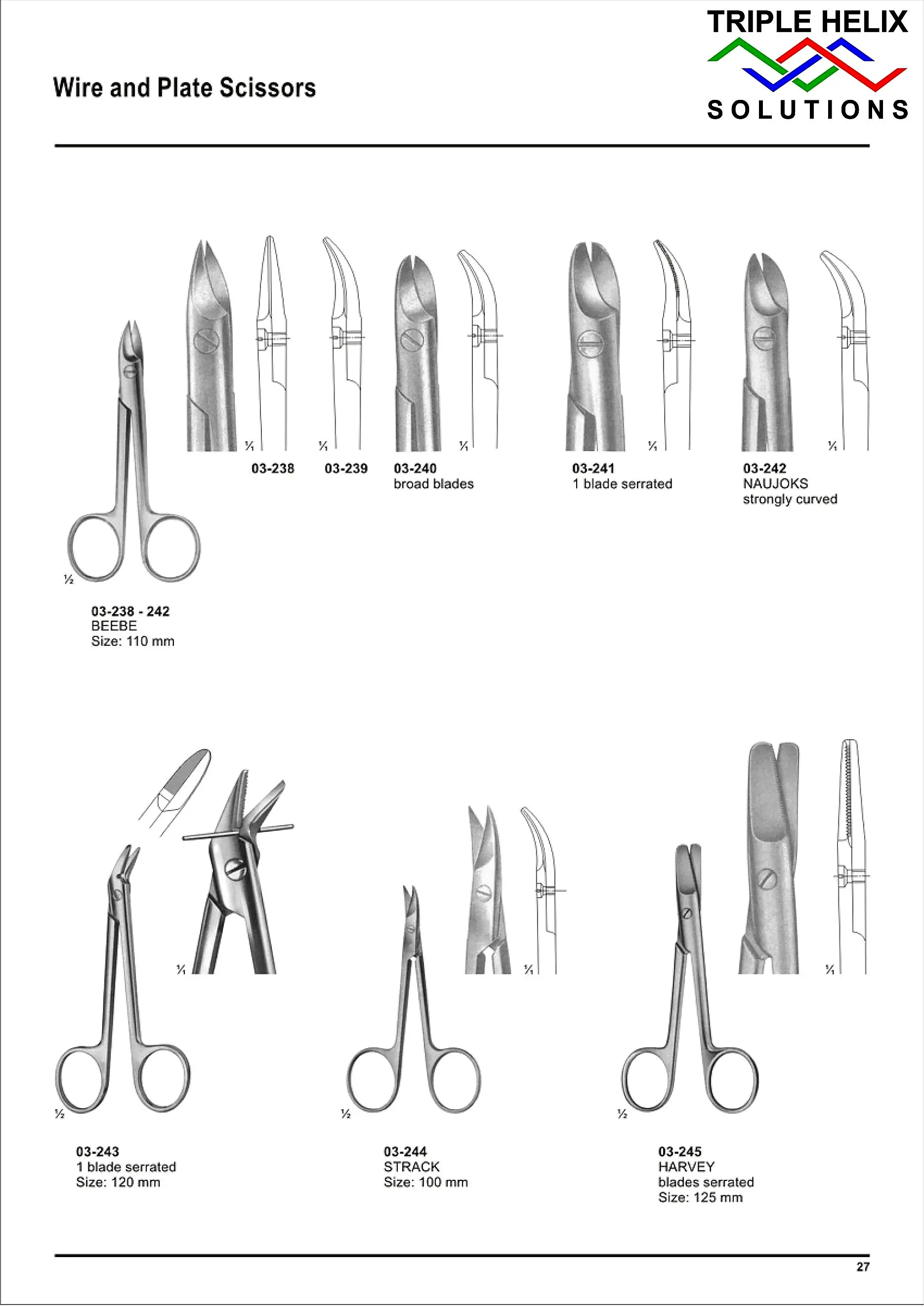 Wire and Plate Scissors — page 27
