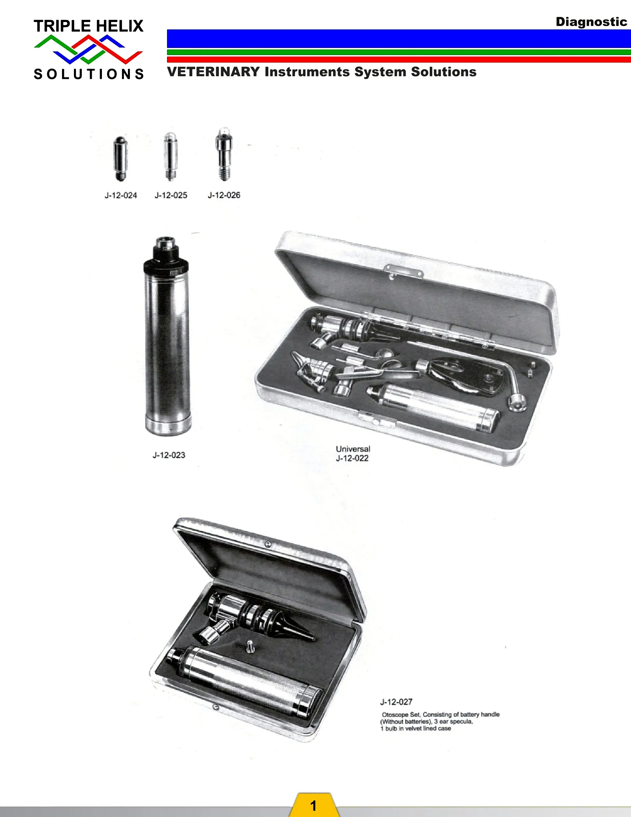 Veterinary Diagnostic Sets and Percussion Instruments