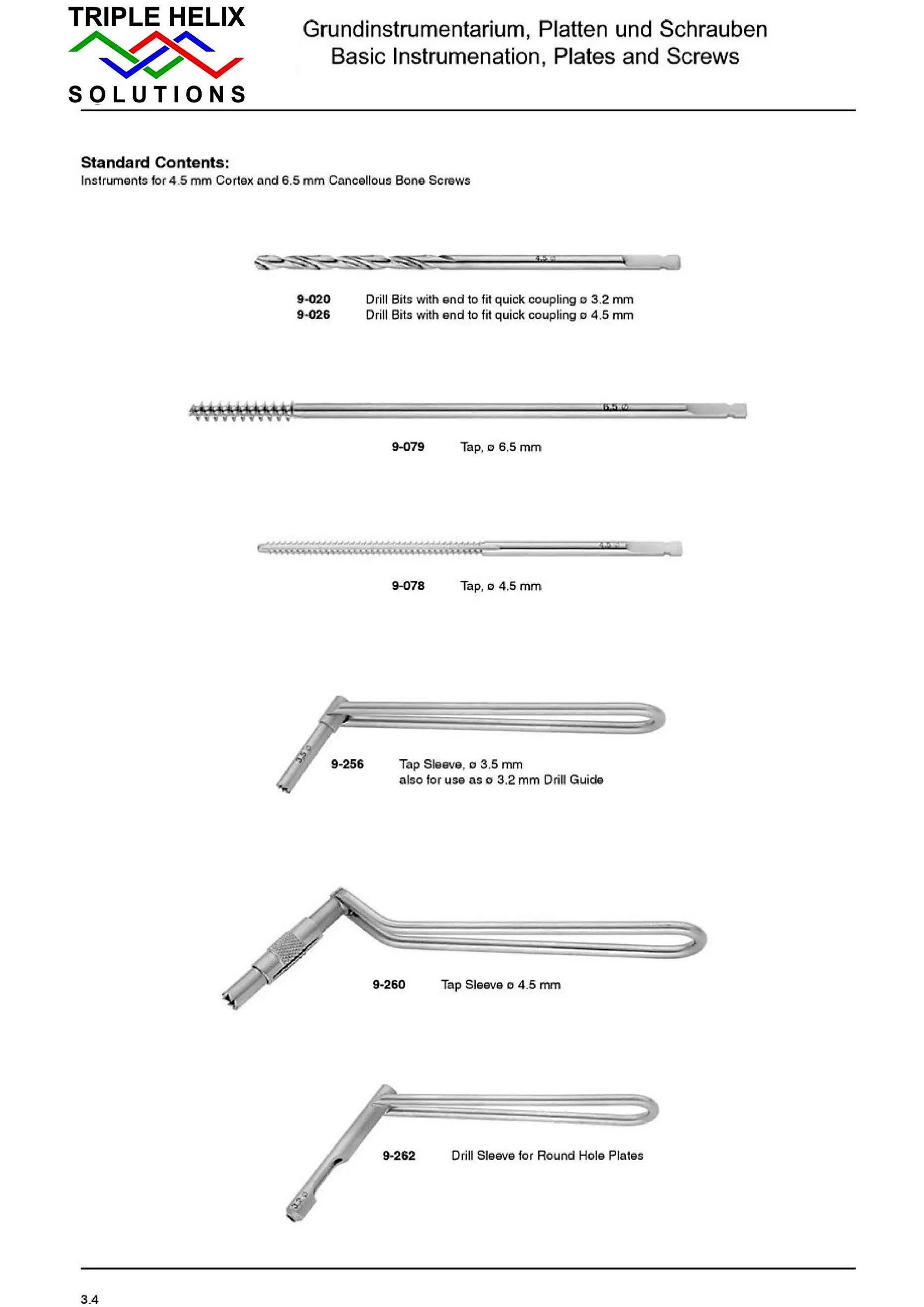 Instruments for 4.5 mm Cortex and 6.5 mm Cancellous Bone Screws — page 3