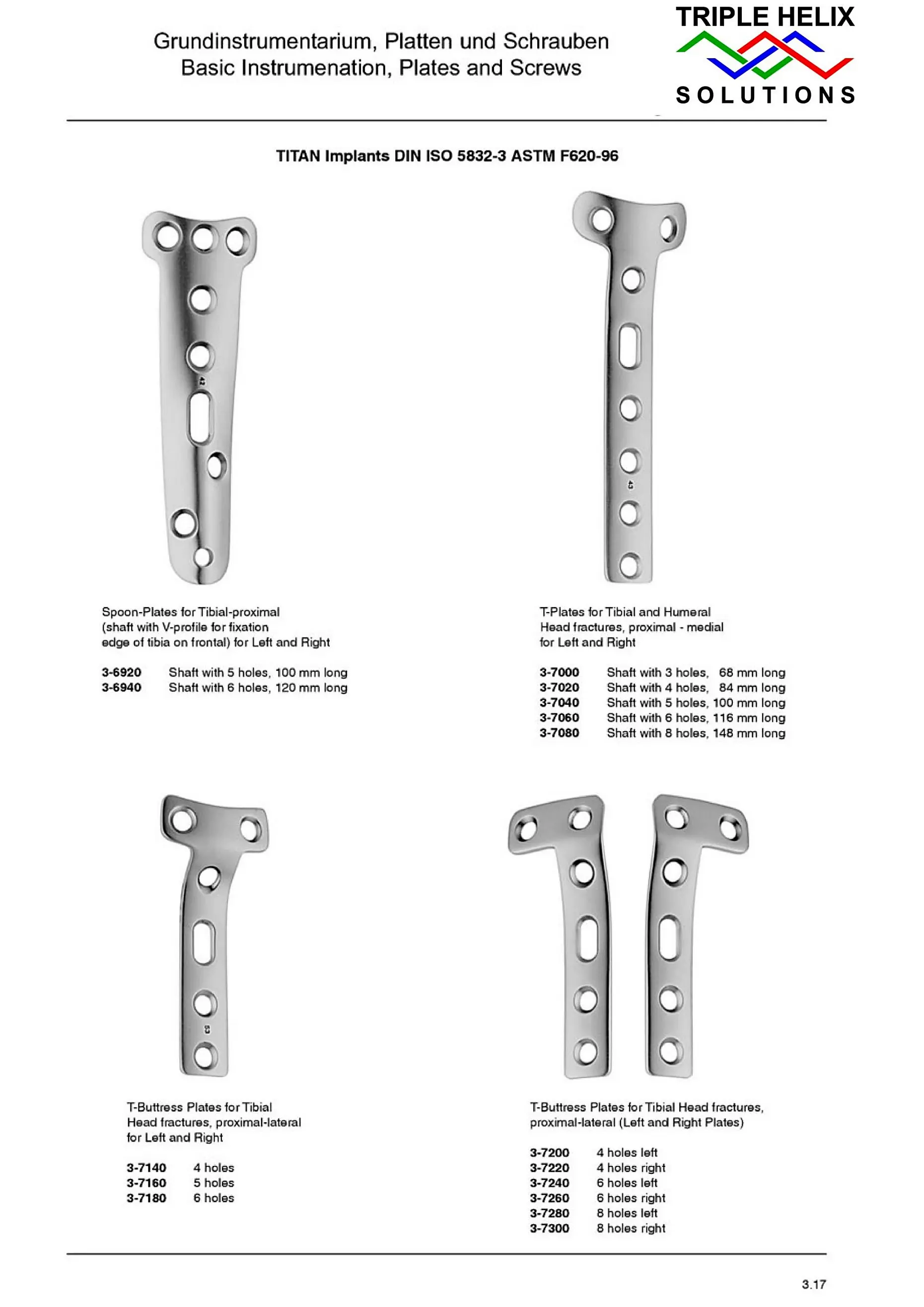 Titanium Spoon Plates and T-Plates — page 16