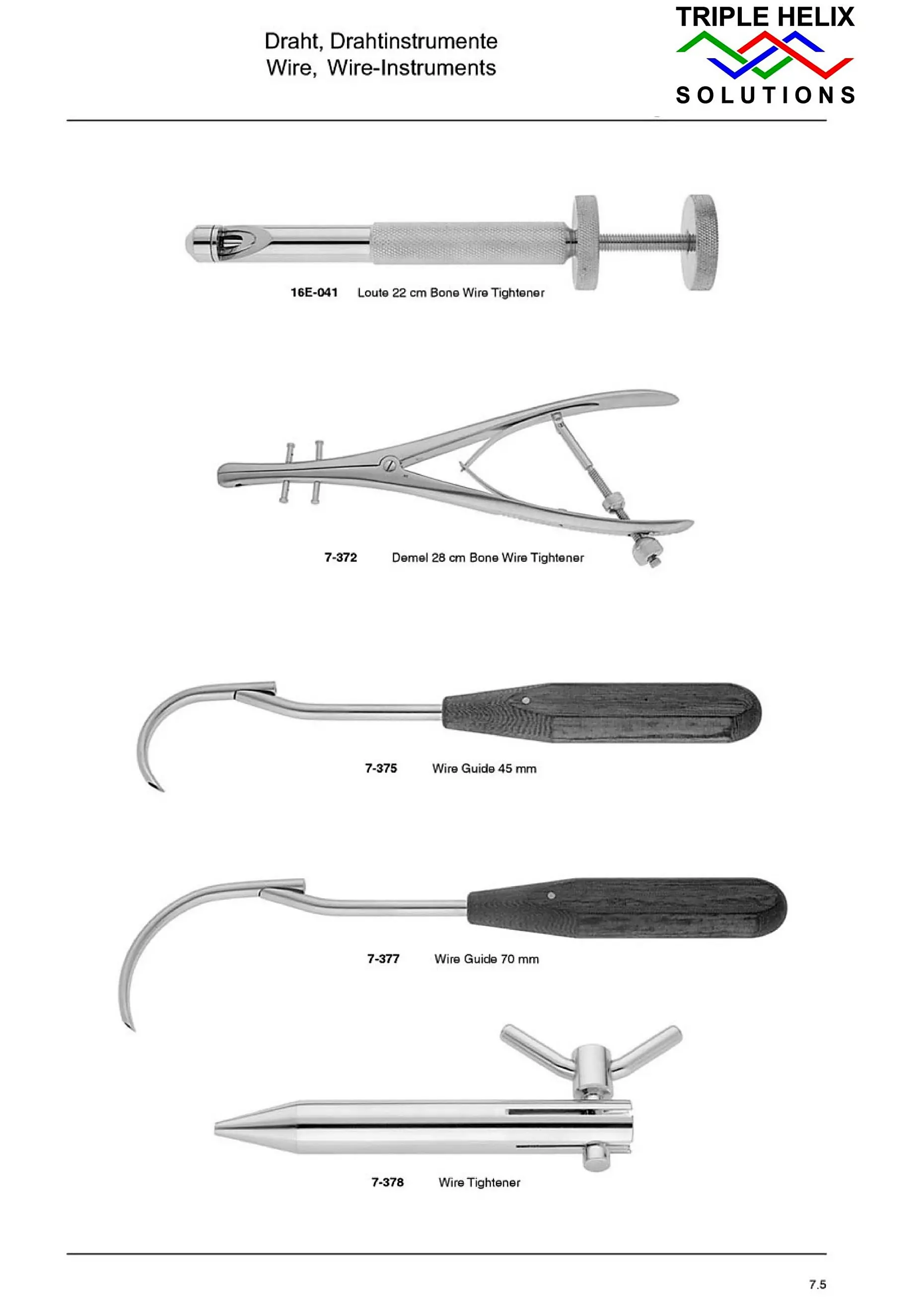 Bone Wire Tighteners and Wire Guides — implant catalogue page 26