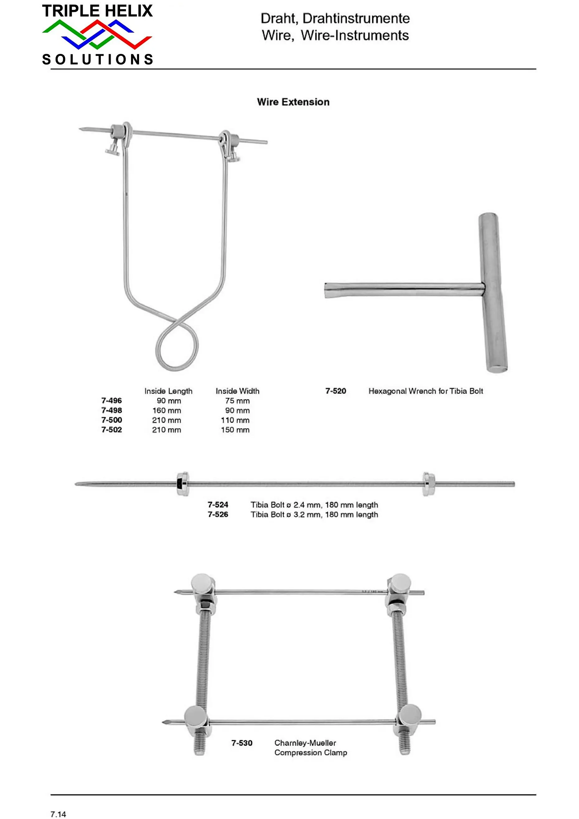 Wire Extension — implant catalogue page 35