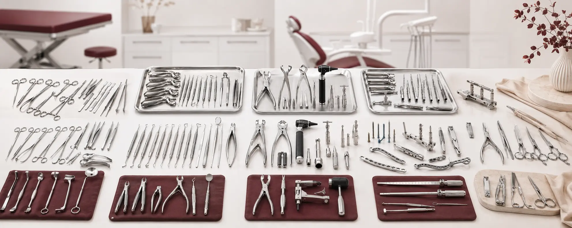 Combined Surgical, Dental, Veterinary, Implant and Beauty instrument categories