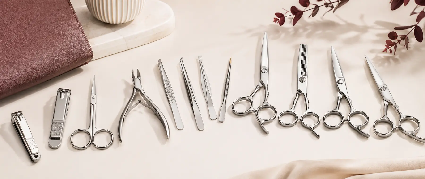 Professional hair cutting, manicure and personal care instruments