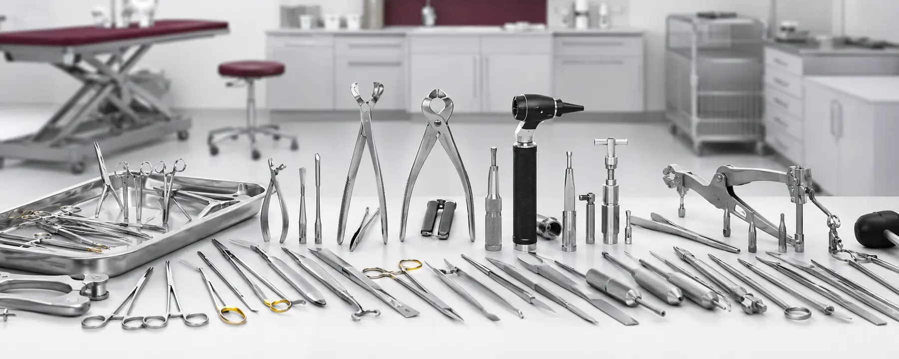 Professional veterinary surgical and diagnostic instruments